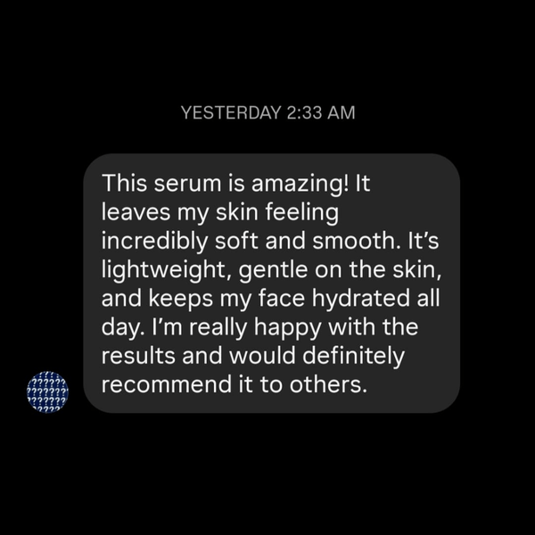 Customer testimonial message