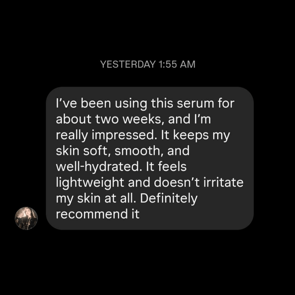 Customer testimonial message