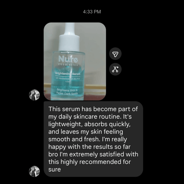 Customer testimonial message